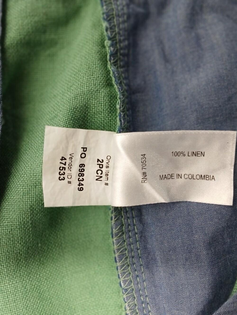 Orvis Men's 100% Linen  Shorts. Size 36 - Picture 7 of 10